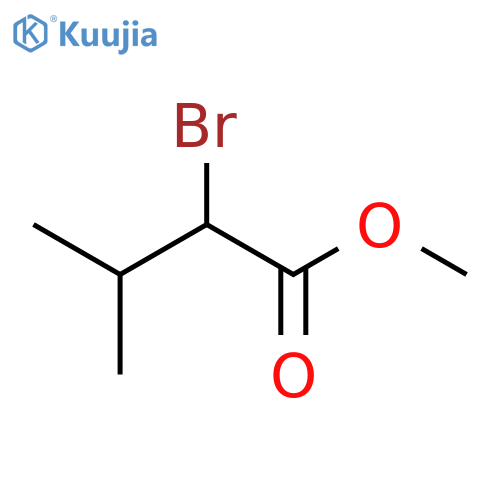 Butanoic acid, 2-bromo-3-methyl-, methyl ester, (±)- structure