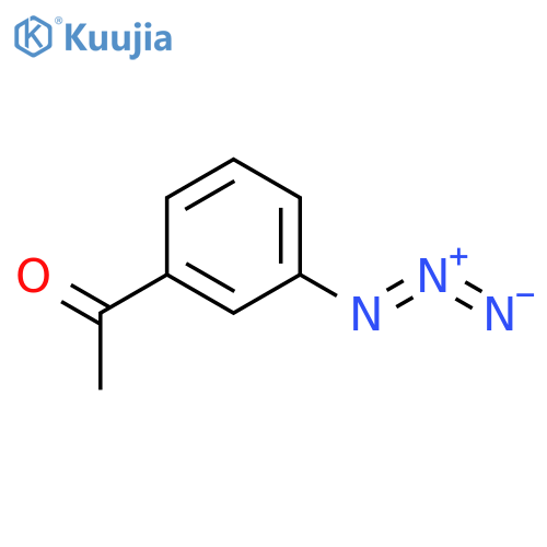 1-(3-azidophenyl)ethan-1-one structure