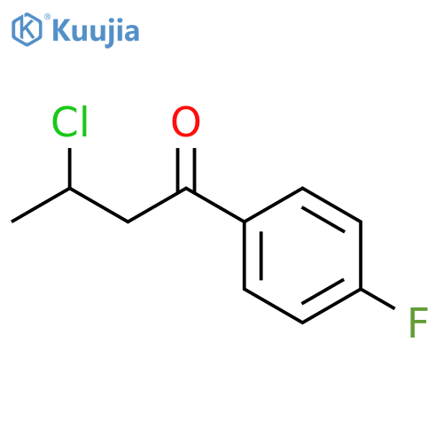 3-chloro-1-(4-fluorophenyl)butan-1-one structure