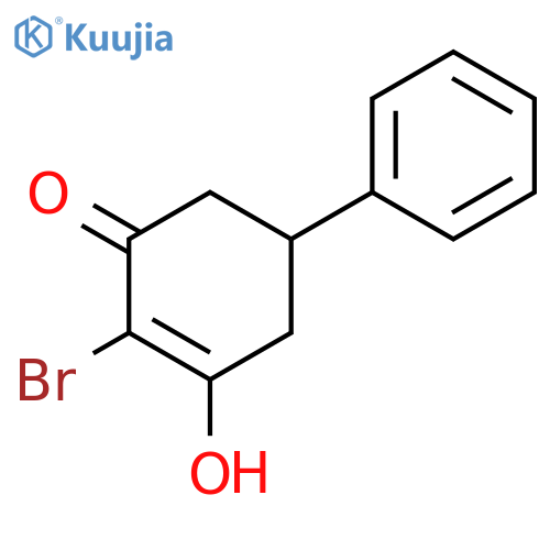 2-Cyclohexen-1-one, 2-bromo-3-hydroxy-5-phenyl- structure
