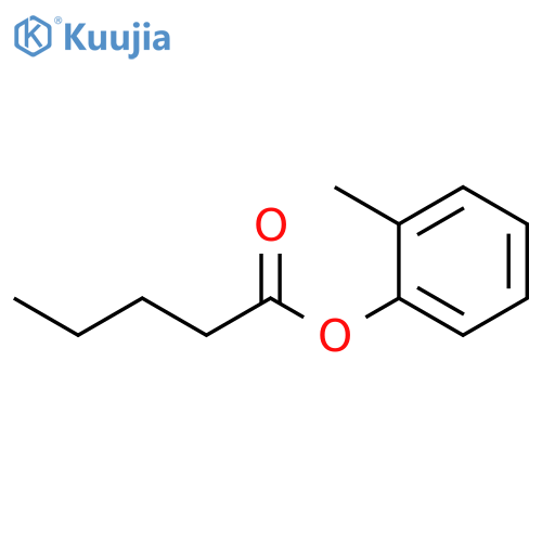 Pentanoic acid, 2-methylphenyl ester structure