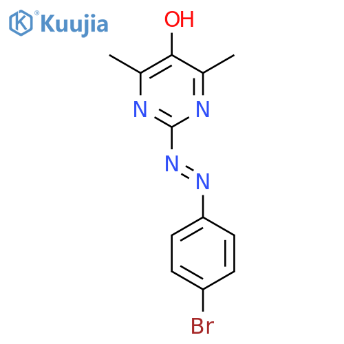 5-Pyrimidinol, 2-[(4-bromophenyl)azo]-4,6-dimethyl- structure