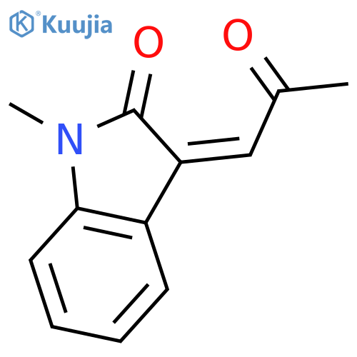 1,3-Dihydro-1-methyl-3-(2-oxopropylidene)-2H-Indol-2-one structure