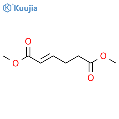 2-Hexenedioic acid, dimethyl ester, (2E)- structure