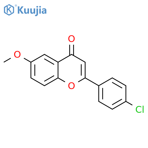 2-(4-chlorophenyl)-6-methoxychromen-4-one structure