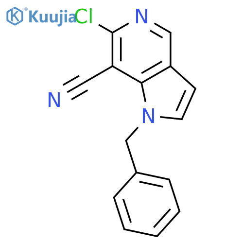 1-Benzyl-6-chloro-1H-pyrrolo[3,2-c]pyridine-7-carbonitrile structure
