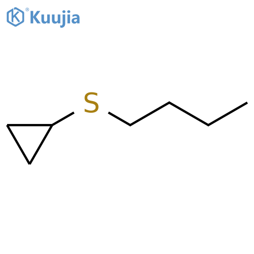 Cyclopropane, (butylthio)- structure