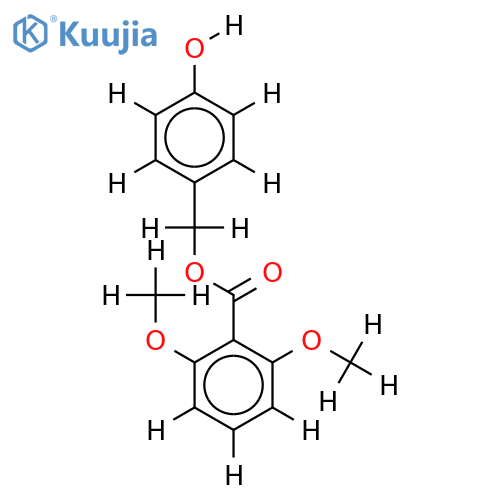 4-Hydroxybenzyl ester-2,6-Dimethoxybenzoic acid structure