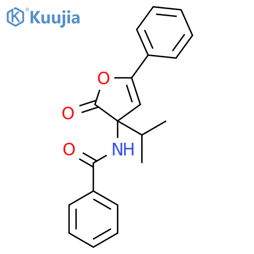 Benzamide, N-[2,3-dihydro-3-(1-methylethyl)-2-oxo-5-phenyl-3-furanyl]- structure