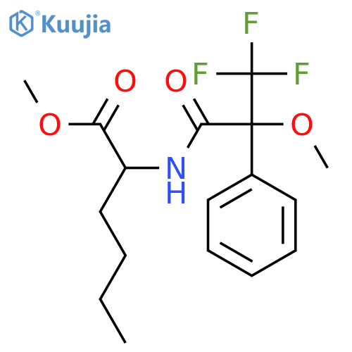 L-Norleucine, N-(3,3,3-trifluoro-2-methoxy-1-oxo-2-phenylpropyl)-, methyl ester, (R)- (9CI) structure