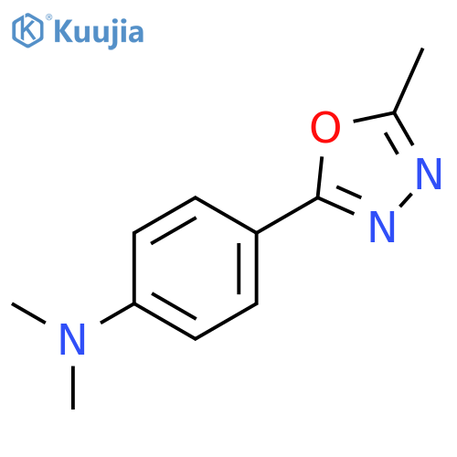 Benzenamine, N,N-dimethyl-4-(5-methyl-1,3,4-oxadiazol-2-yl)- structure