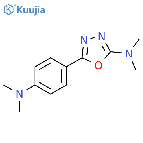 1,3,4-OXADIAZOL-2-AMINE, 5-[4-(DIMETHYLAMINO)PHENYL]-N,N-DIMETHYL- structure