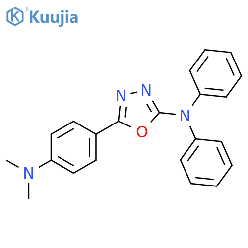 1,3,4-Oxadiazol-2-amine, 5-[4-(dimethylamino)phenyl]-N,N-diphenyl- structure