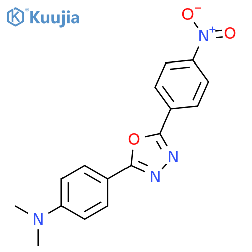 Benzenamine, N,N-dimethyl-4-[5-(4-nitrophenyl)-1,3,4-oxadiazol-2-yl]- structure