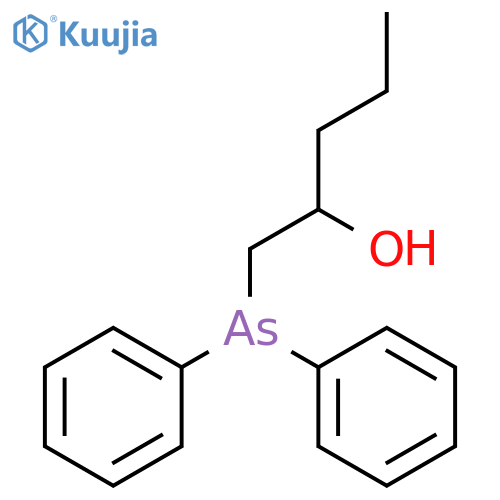 2-PENTANOL, 1-(DIPHENYLARSINO)- structure