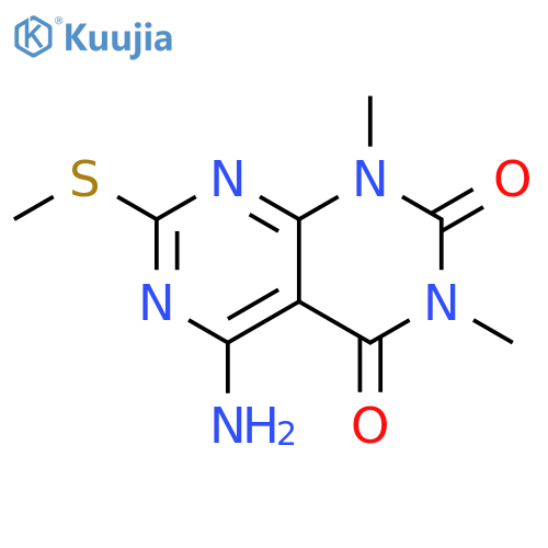 Pyrimido[4,5-d]pyrimidine-2,4(1H,3H)-dione, 5-amino-1,3-dimethyl-7-(methylthio)- structure