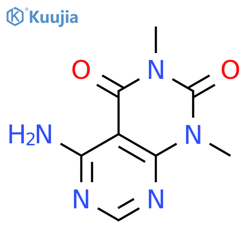 5-amino-1,3-dimethyl-1H,2H,3H,4H-1,3diazino4,5-dpyrimidine-2,4-dione structure
