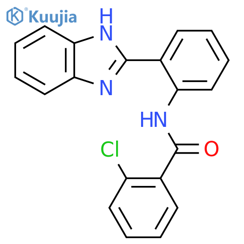 N-2-(1H-1,3-benzodiazol-2-yl)phenyl-2-chlorobenzamide structure