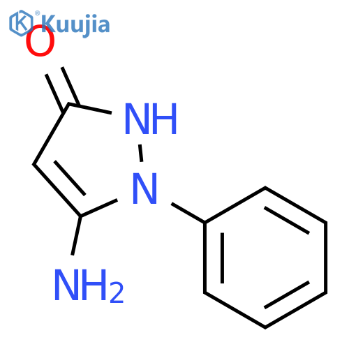 5-amino-1-phenyl-2,3-dihydro-1H-pyrazol-3-one structure