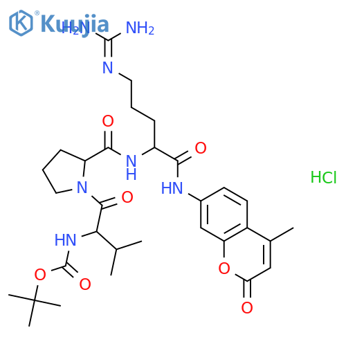 Boc-Val-Pro-Arg-MCA hydrochloride structure