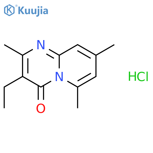 3-ethyl-2,6,8-trimethyl-4H-pyrido[1,2-a]pyrimidin-4-one hydrochloride structure
