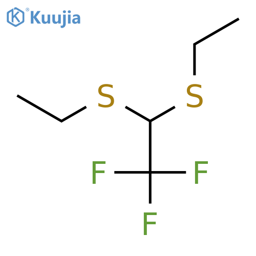 Ethane, 2,2-bis(ethylthio)-1,1,1-trifluoro- structure
