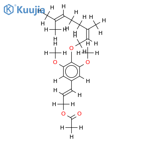 6-Methoxy-9-acetoxy-isoeugenol-geranylether structure