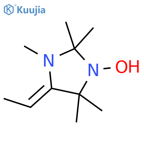 1-Imidazolidinyloxy, 4-ethylidene-2,2,3,5,5-pentamethyl- structure