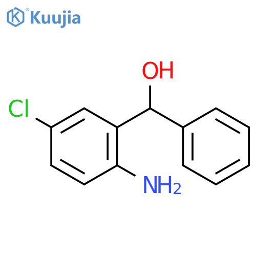 (2-amino-5-chlorophenyl)(phenyl)methanol structure