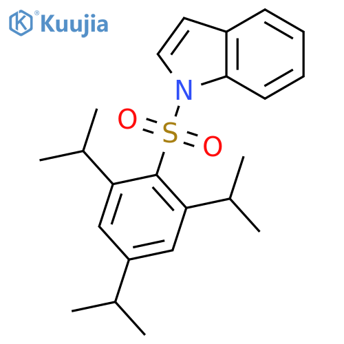 1H-Indole, 1-[[2,4,6-tris(1-methylethyl)phenyl]sulfonyl]- structure