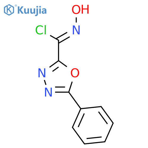 1,3,4-OXADIAZOLE-2-CARBOXIMIDOYL CHLORIDE, N-HYDROXY-5-PHENYL- structure