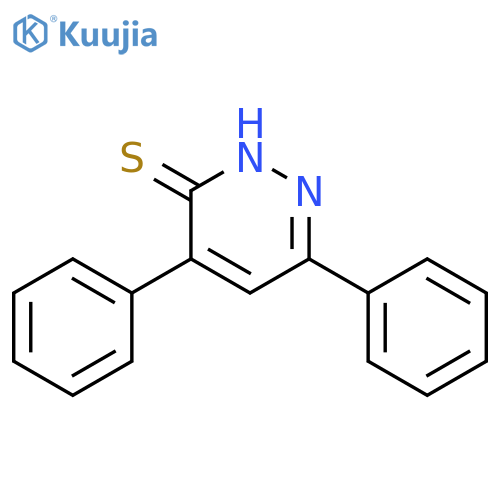 3(2H)-PYRIDAZINETHIONE, 4,6-DIPHENYL- structure