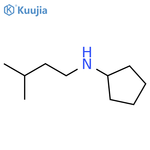 N-(3-methylbutyl)cyclopentanamine structure