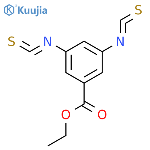 Benzoic acid, 3,5-diisothiocyanato-, ethyl ester structure