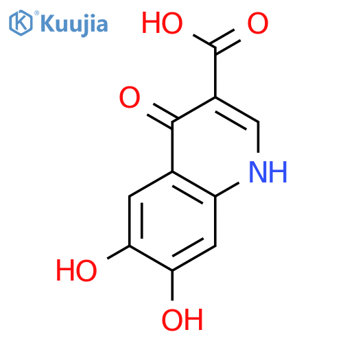 3-QUINOLINECARBOXYLIC ACID, 1,4-DIHYDRO-6,7-DIHYDROXY-4-OXO- structure