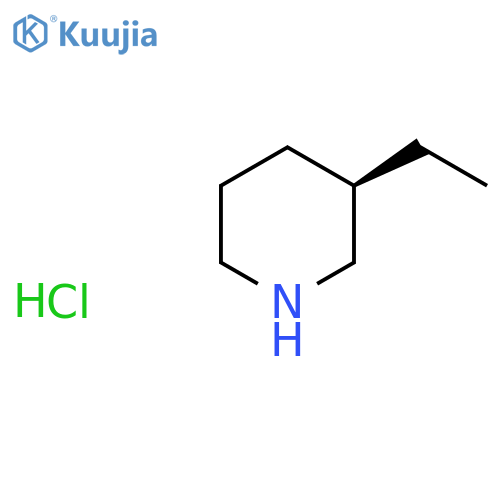 PIPERIDINE, 3-ETHYL-, HYDROCHLORIDE, (3R)- structure