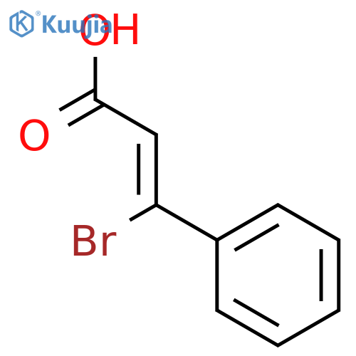 2-Propenoic acid,3-bromo-3-phenyl-, (E)- (9CI) structure