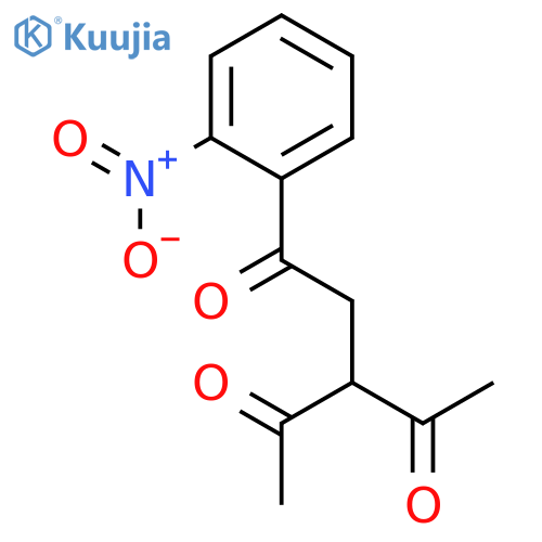 1,4-PENTANEDIONE, 3-ACETYL-1-(2-NITROPHENYL)- structure