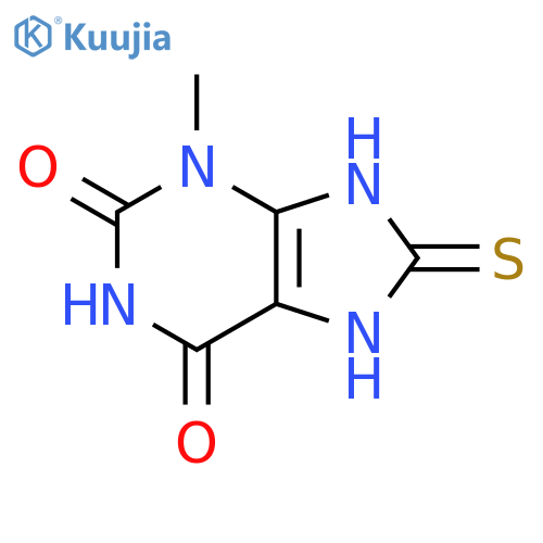 3,7,8,9-tetrahydro-3-methyl-8-thioxo-1H-Purine-2,6-dione structure
