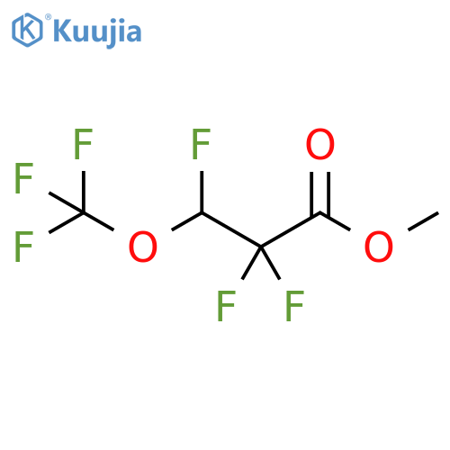 Propanoic acid, 2,2,3-trifluoro-3-(trifluoromethoxy)-, methyl ester structure