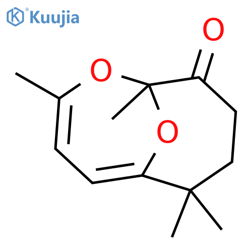 1,3,7,7-tetramethyl-2,11-dioxabicyclo[4.4.1]undeca-3,5-dien-10-one structure