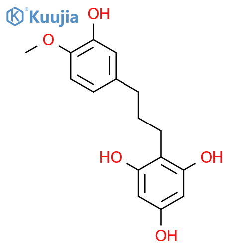 1,3,5-Benzenetriol,2-[3-(3-hydroxy-4-methoxyphenyl)propyl]- structure