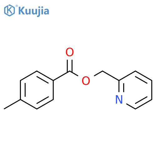 Benzoic acid, 4-methyl-, 2-pyridinylmethyl ester structure