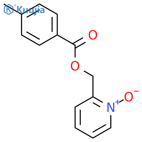 Benzoic acid, 4-methyl-, (1-oxido-2-pyridinyl)methyl ester structure