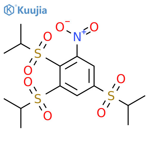 Benzene, 1,2,5-tris[(1-methylethyl)sulfonyl]-3-nitro- structure