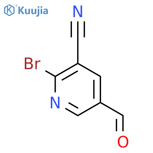2-bromo-5-formylnicotinonitrile structure