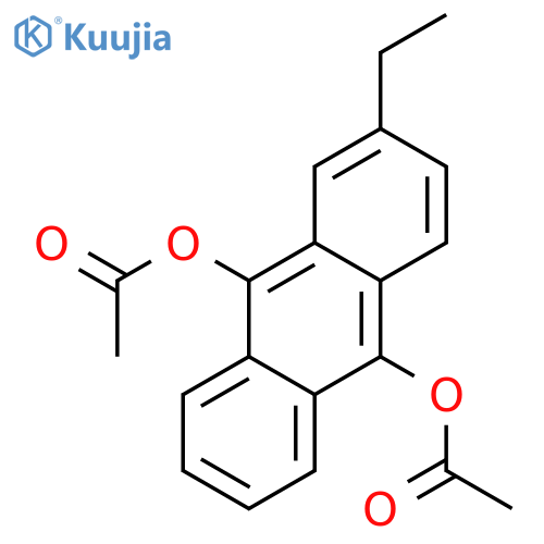 9,10-Anthracenediol,2-ethyl-, 9,10-diacetate structure