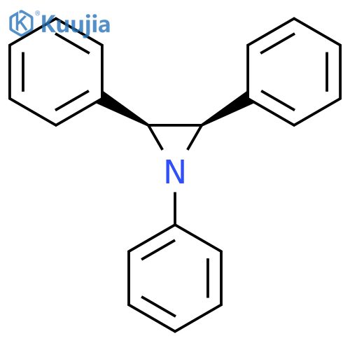Aziridine, 1,2,3-triphenyl-, (2R,3S)-rel- structure