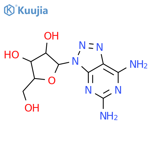 3-pentofuranosyl-3H-[1,2,3]triazolo[4,5-d]pyrimidine-5,7-diamine structure