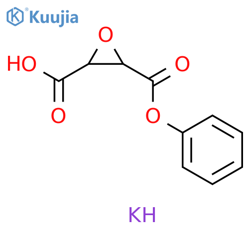 2,3-Oxiranedicarboxylic acid, monophenyl ester, potassium salt structure